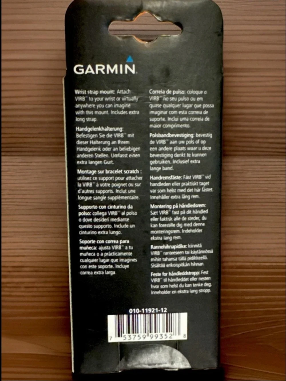 Garmin VIRB Wrist Strap Mount – Genuine OEM Action Camera Accessory – New In Box